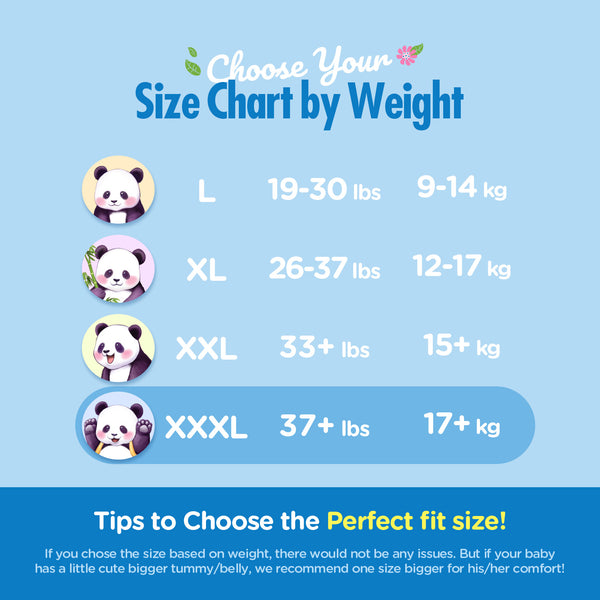 Natural Blossom Pull-On Baby Diapers | Ultra-Slim, Hypoallergenic, Super Soft, Vegan | Size 7 (5T-6T, 37 lbs and Over) | 72 Count