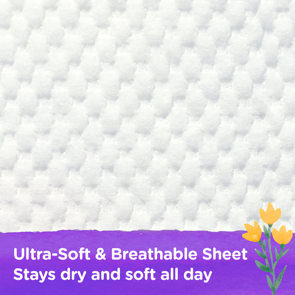 Natural Blossom Band Baby Diapers | Ultra-Slim, Hypoallergenic, Super Soft, Vegan | Size 5 (XL, 26–37 lbs) | 22 Count