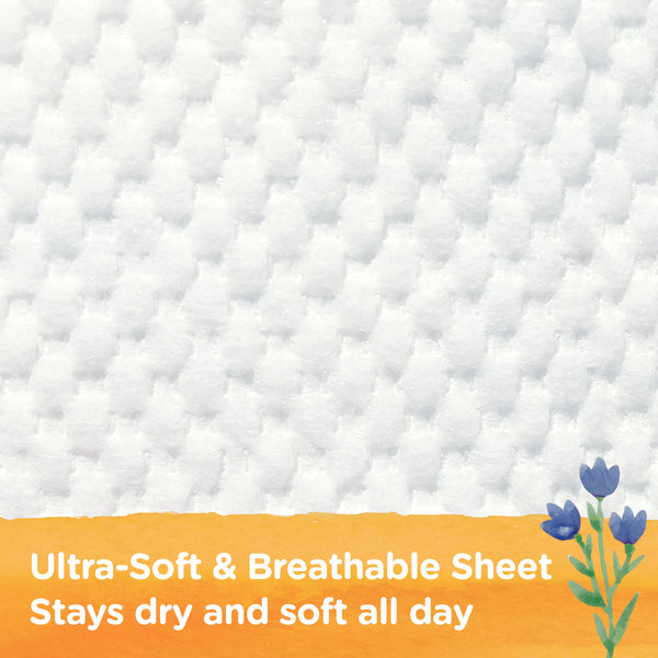 Natural Blossom Band Baby Diapers | Ultra-Slim, Hypoallergenic, Super Soft, Vegan | Size 2 (S, 9–18 lbs) | 30 Count
