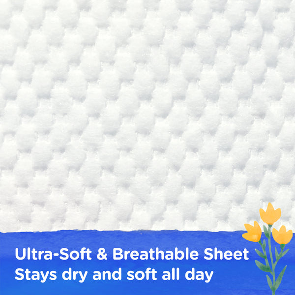 Natural Blossom Band Baby Diapers | Ultra-Slim, Hypoallergenic, Super Soft, Vegan | Size 4 (L, 20–31 lbs) | 24 Count