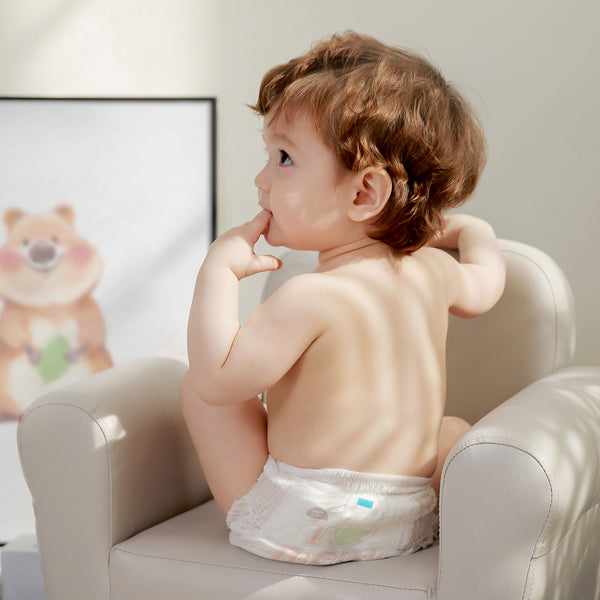 Natural Blossom Pull-On Baby Diapers | Ultra-Slim, Hypoallergenic, Super Soft, Vegan | Size 4 (2T-3T, 20-31 lbs) | 96 Count